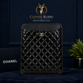 Chanel Matelassé Caviar Leather iPad Pouch – Black